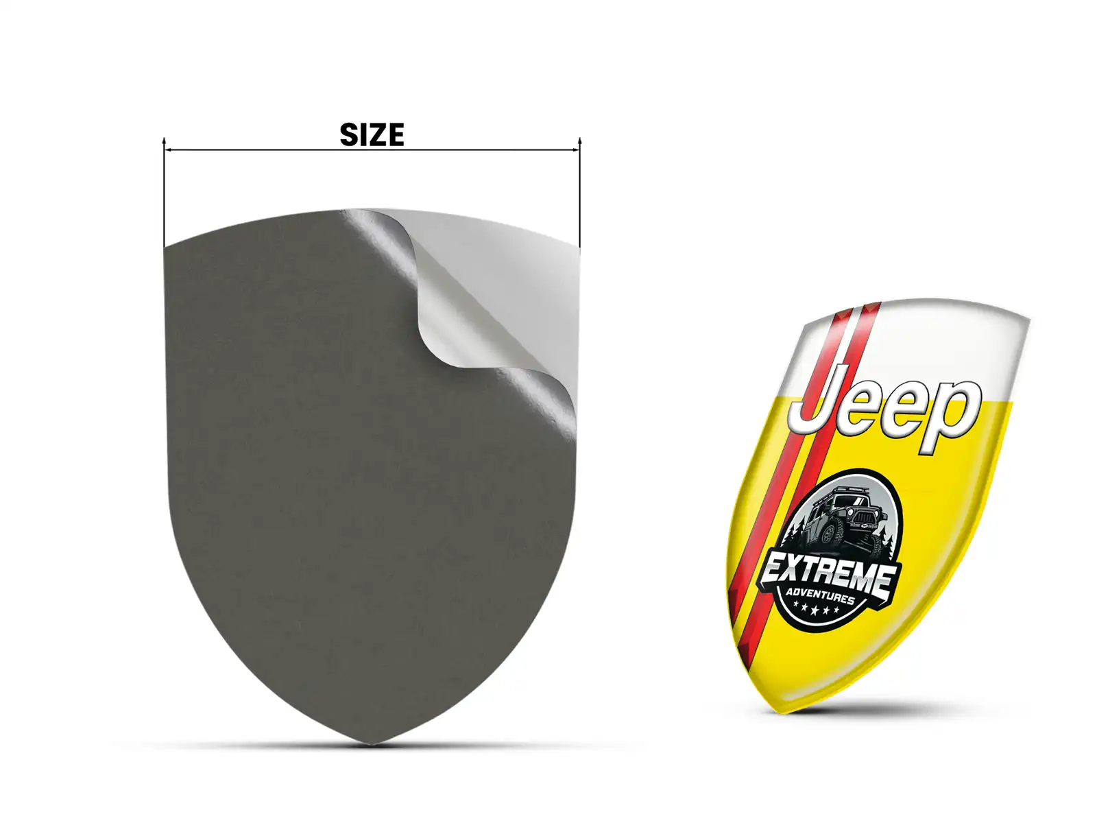 Jeep Stoßsticker Maßgefertigt Tuning Minimal Robust
